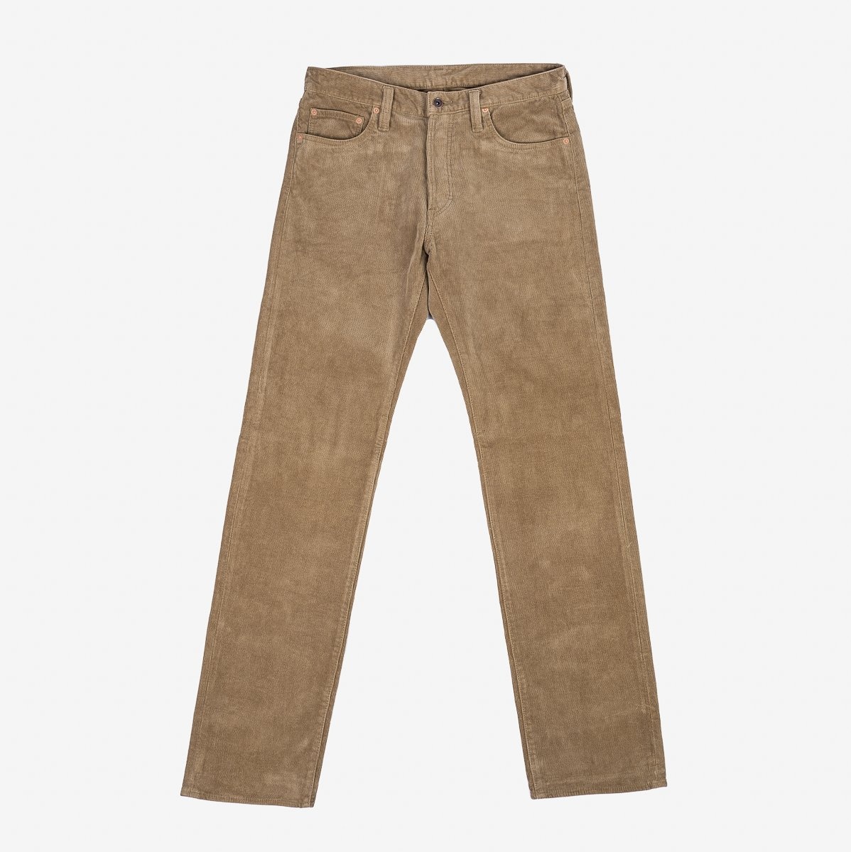 IH-6634-BEI 14oz Heavy Corduroy Straight Cut Pants - Beige - 1