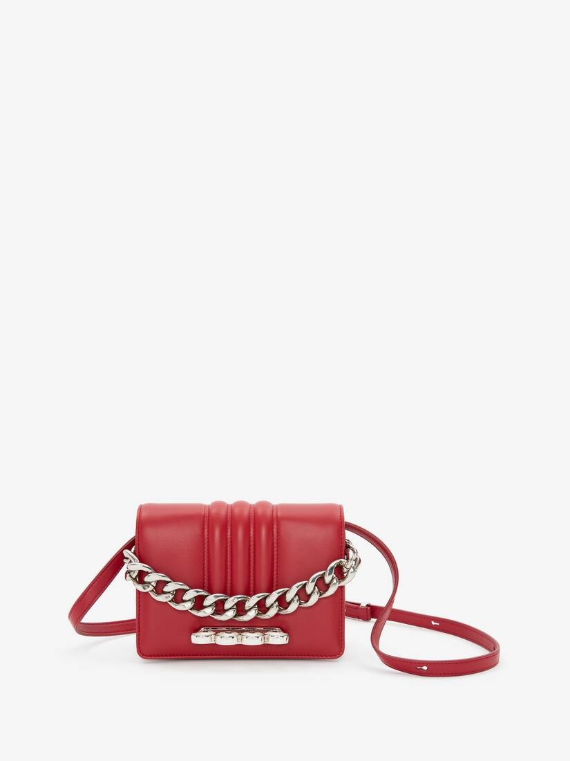 The Four Ring Mini With Chain in Cherry - 6