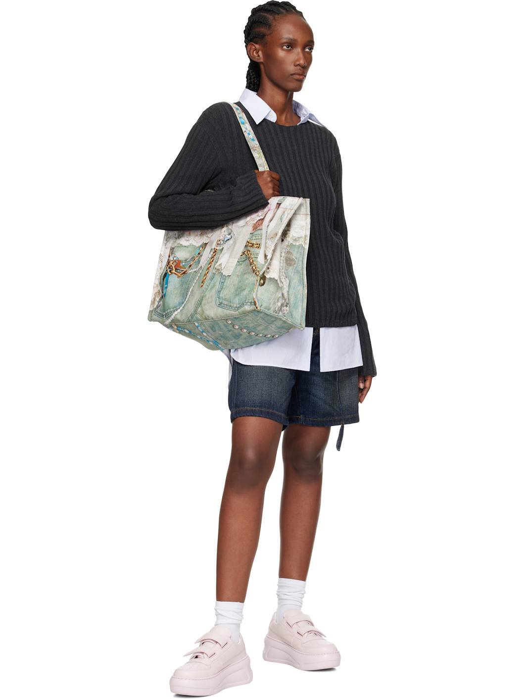 Multicolor Logo Shoulder Tote - 4