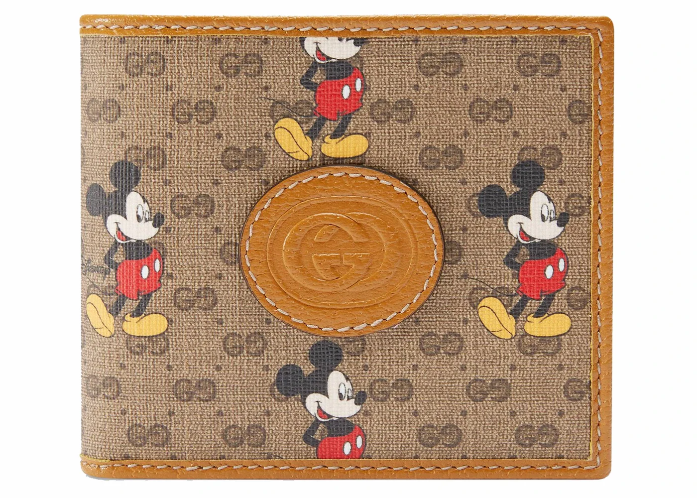 Gucci x Disney Wallet Mini GG Supreme Mickey Mouse Beige - 1