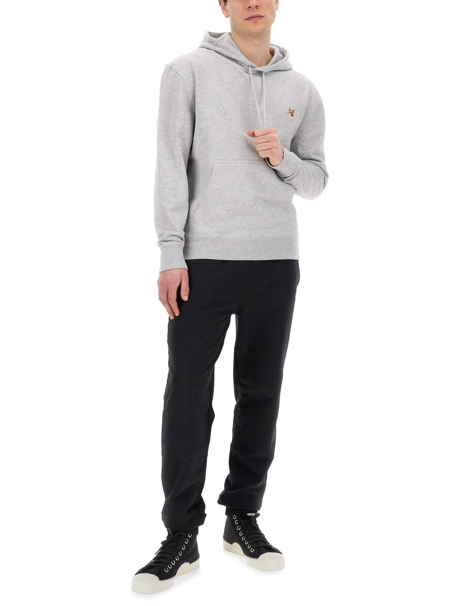 COTTON SWEATSHIRT WITH FOX PATCH - 2