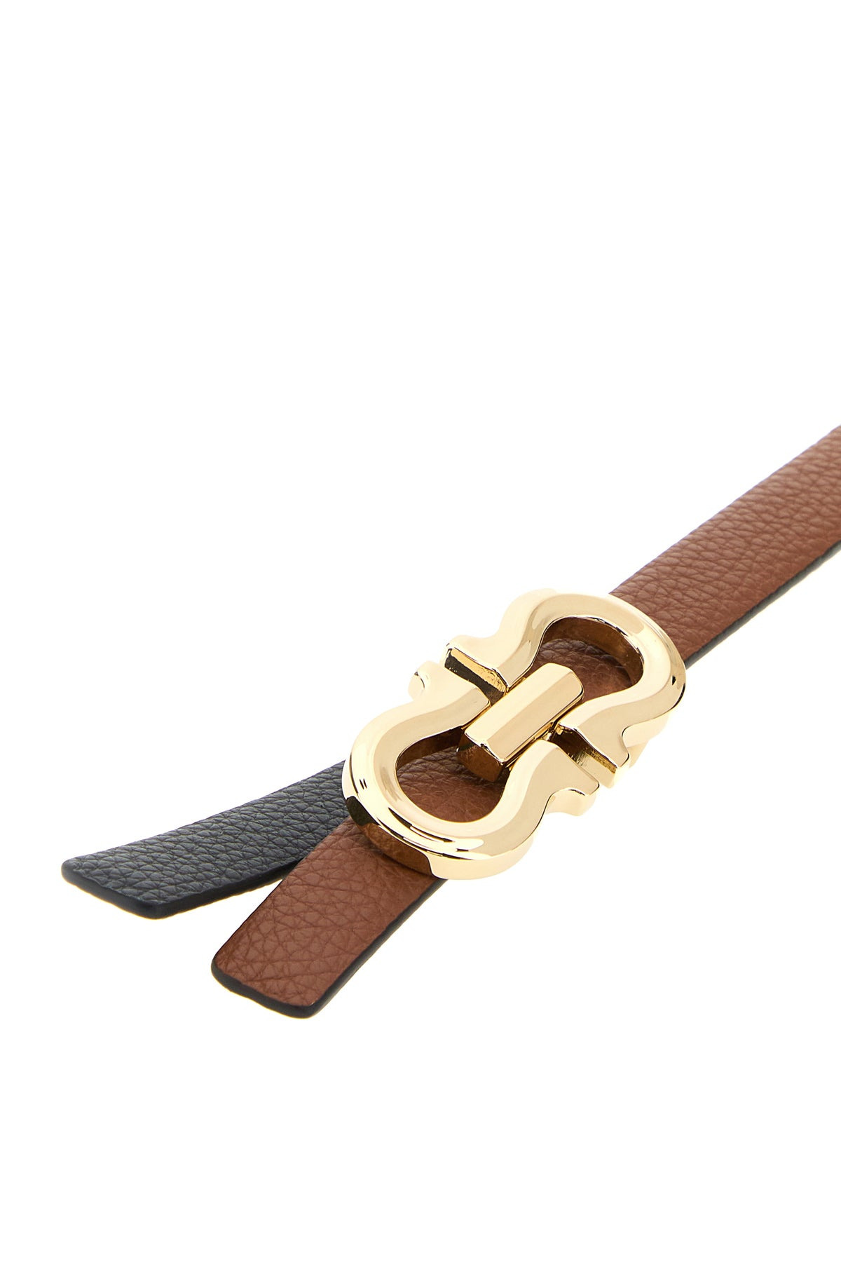 Caramel leather reversible belt - 4