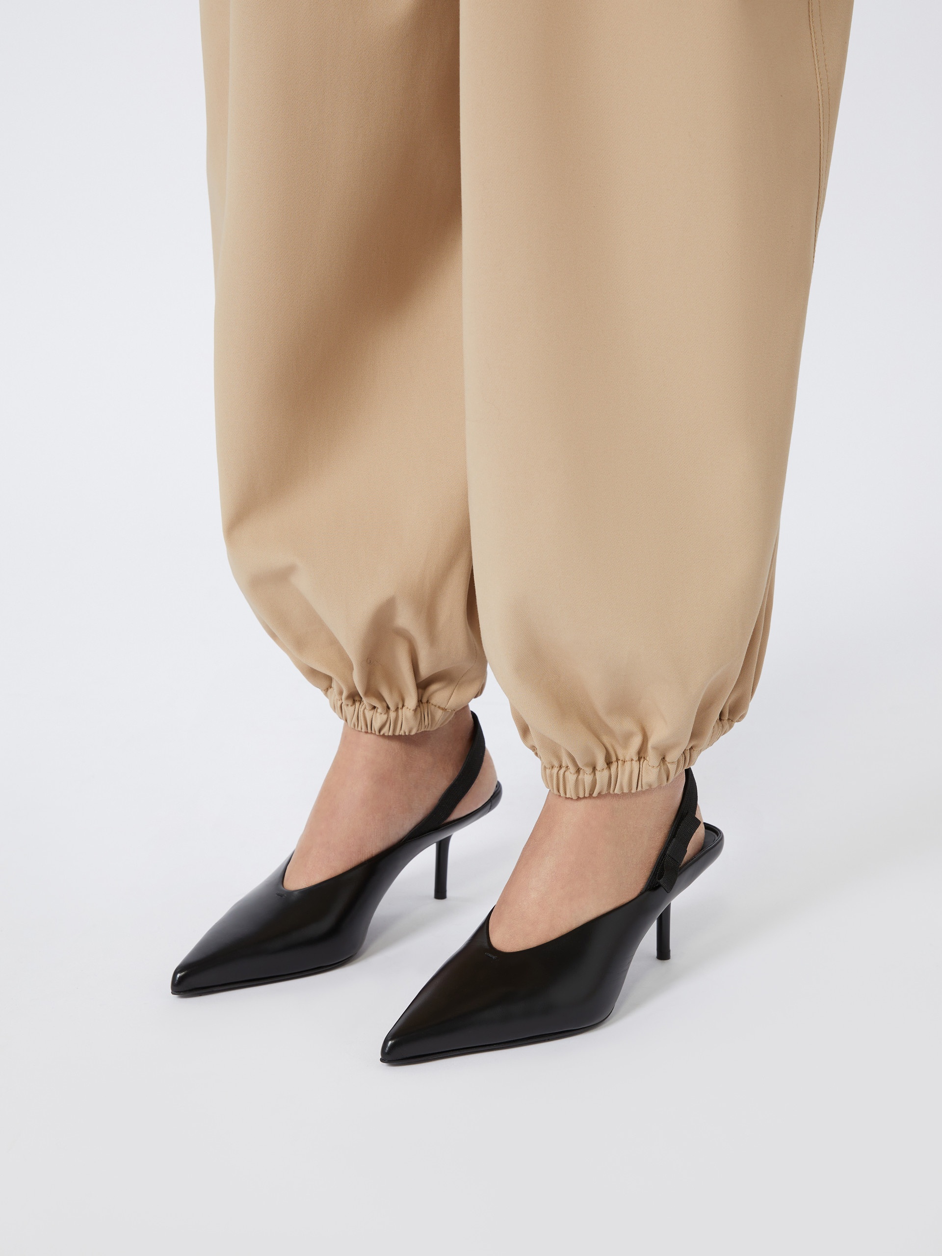 BOWSLINGY Leather slingback mules with bow - 7