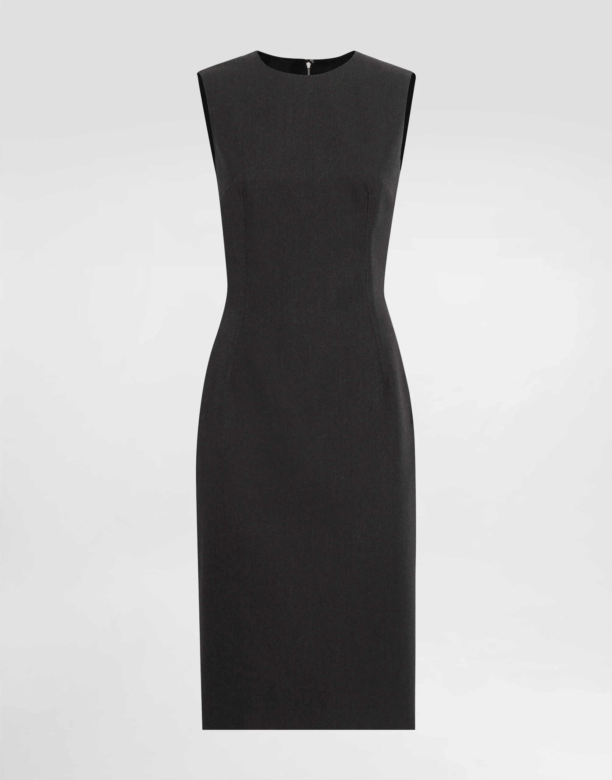 Woolen calf-length sheath dress - 1