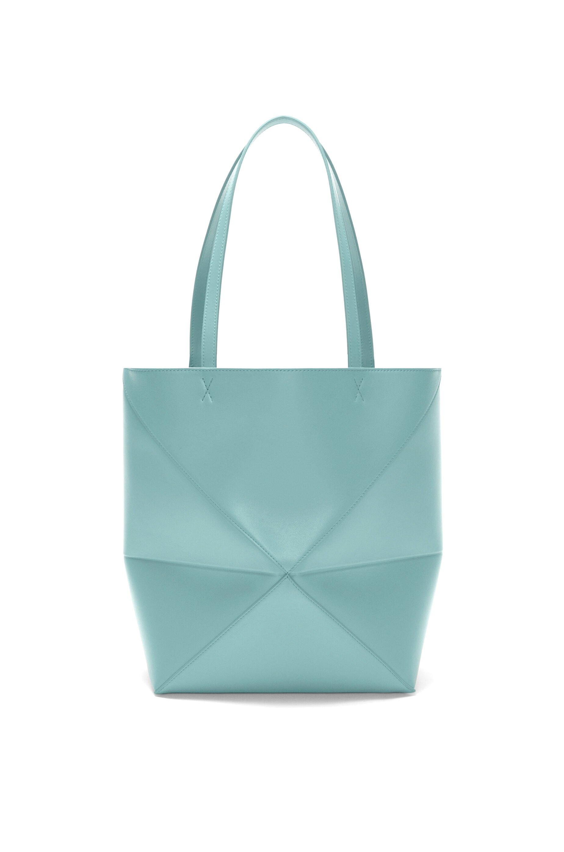 Medium Puzzle Fold tote in shiny calfskin - 6