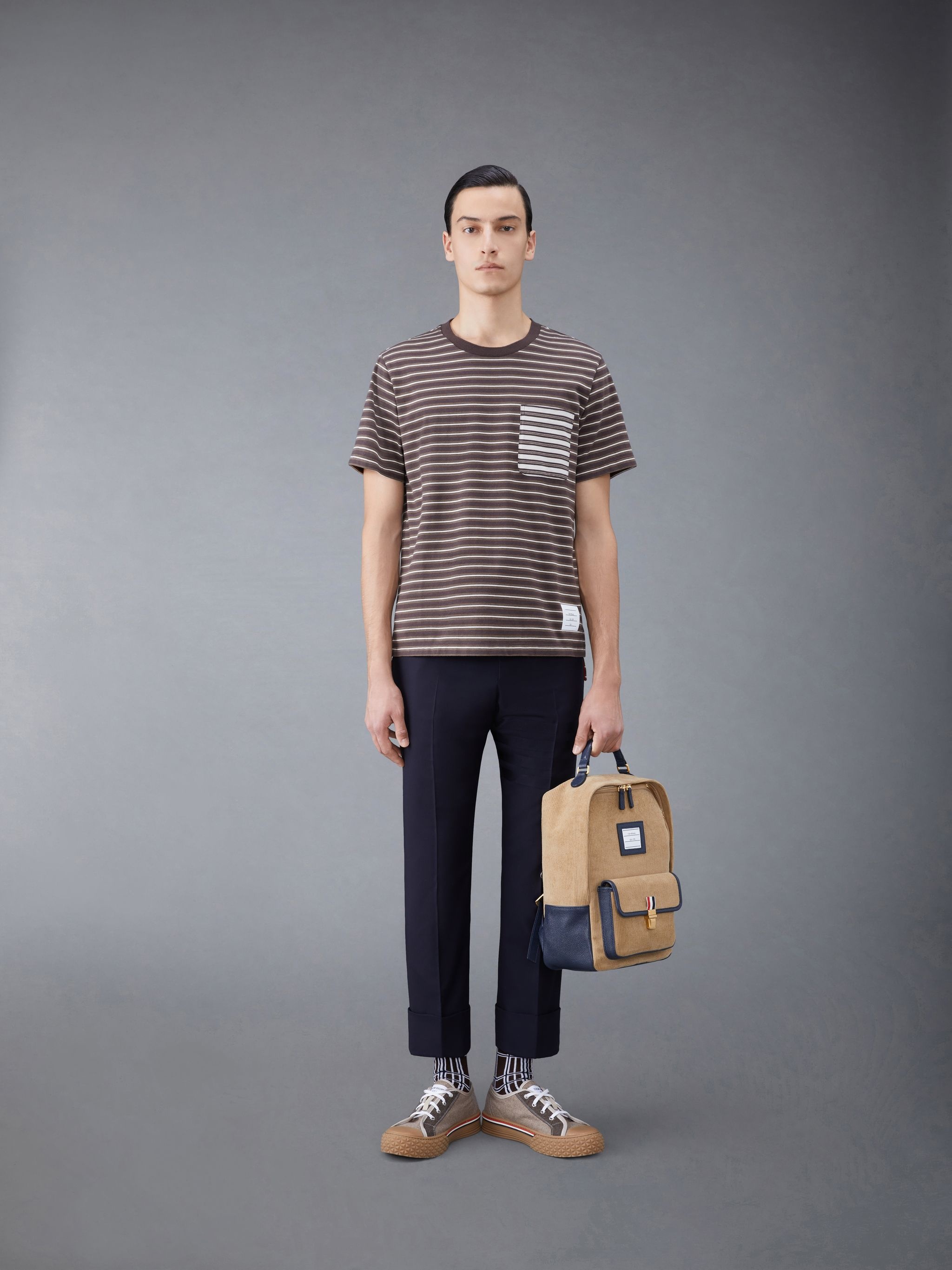Stripe Jersey Short Sleeve Tee - 3