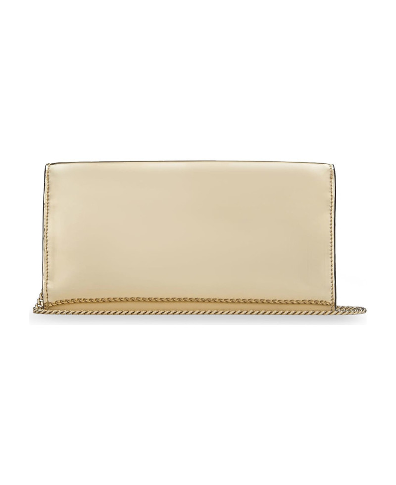 JIMMY CHOO Emmie Metallic Leather Clutch outlook