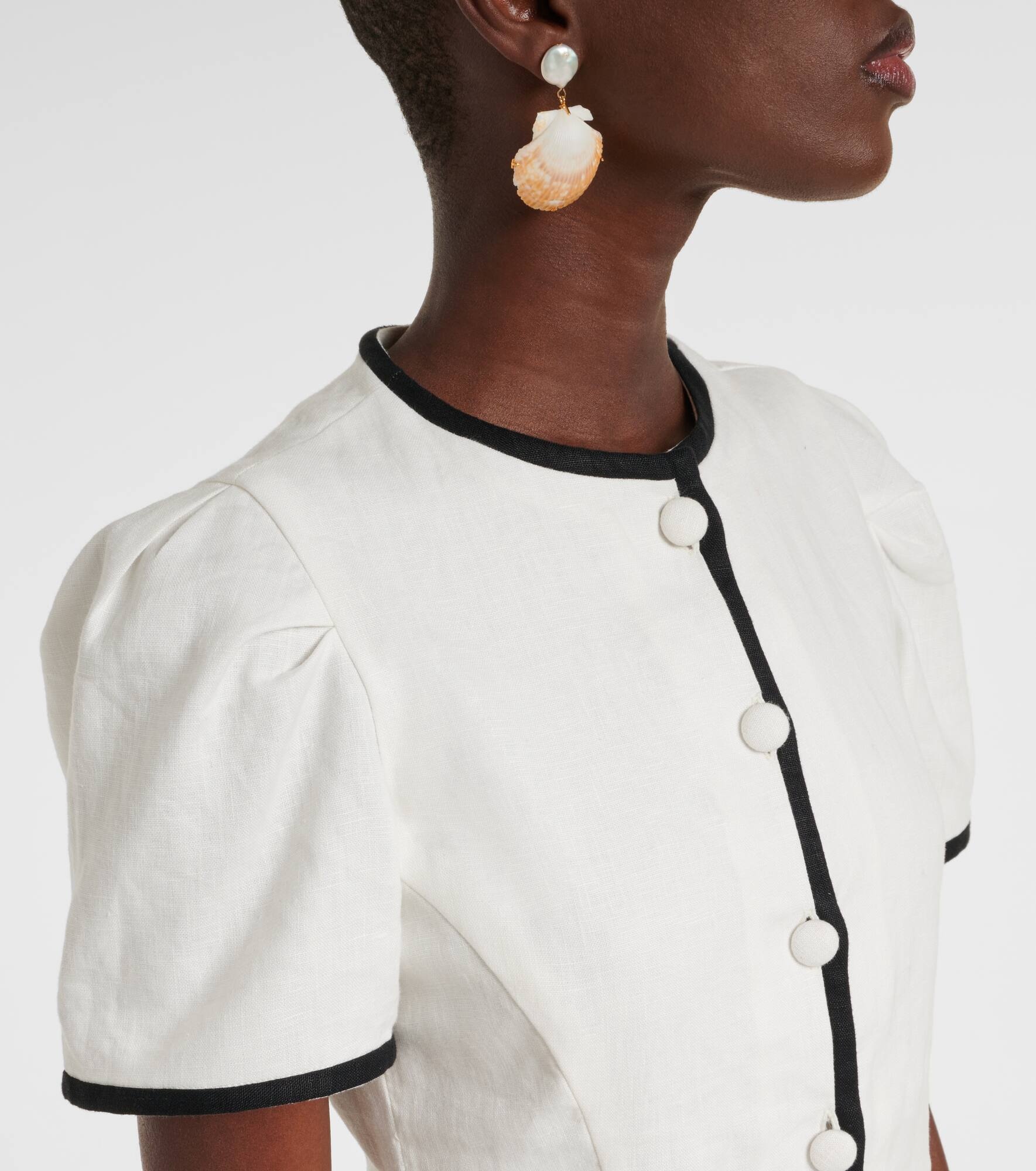 Jane linen minidress - 4
