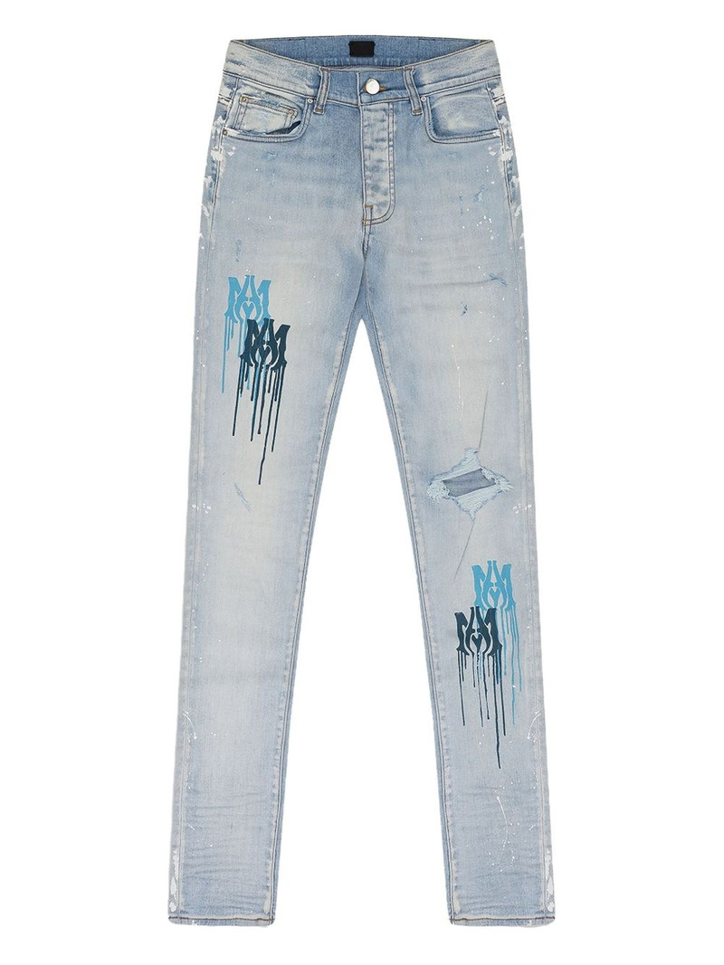 paint-drip jeans - 1