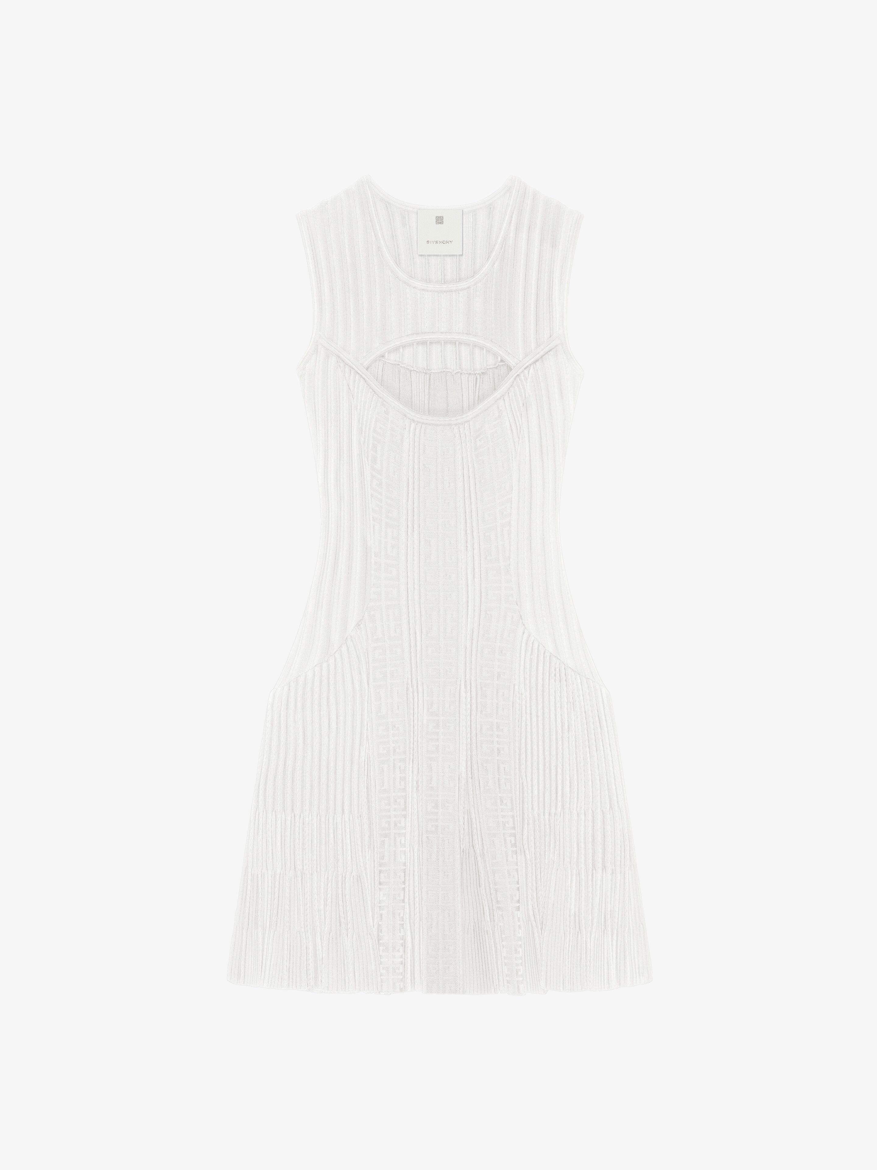 4G JACQUARD SLEEVELESS DRESS - 1