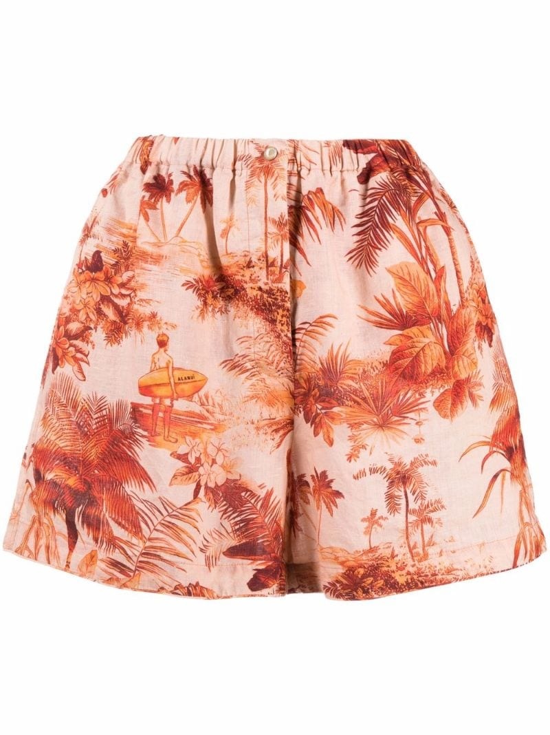 Hoo'okipa Toile De Jouy shorts - 1