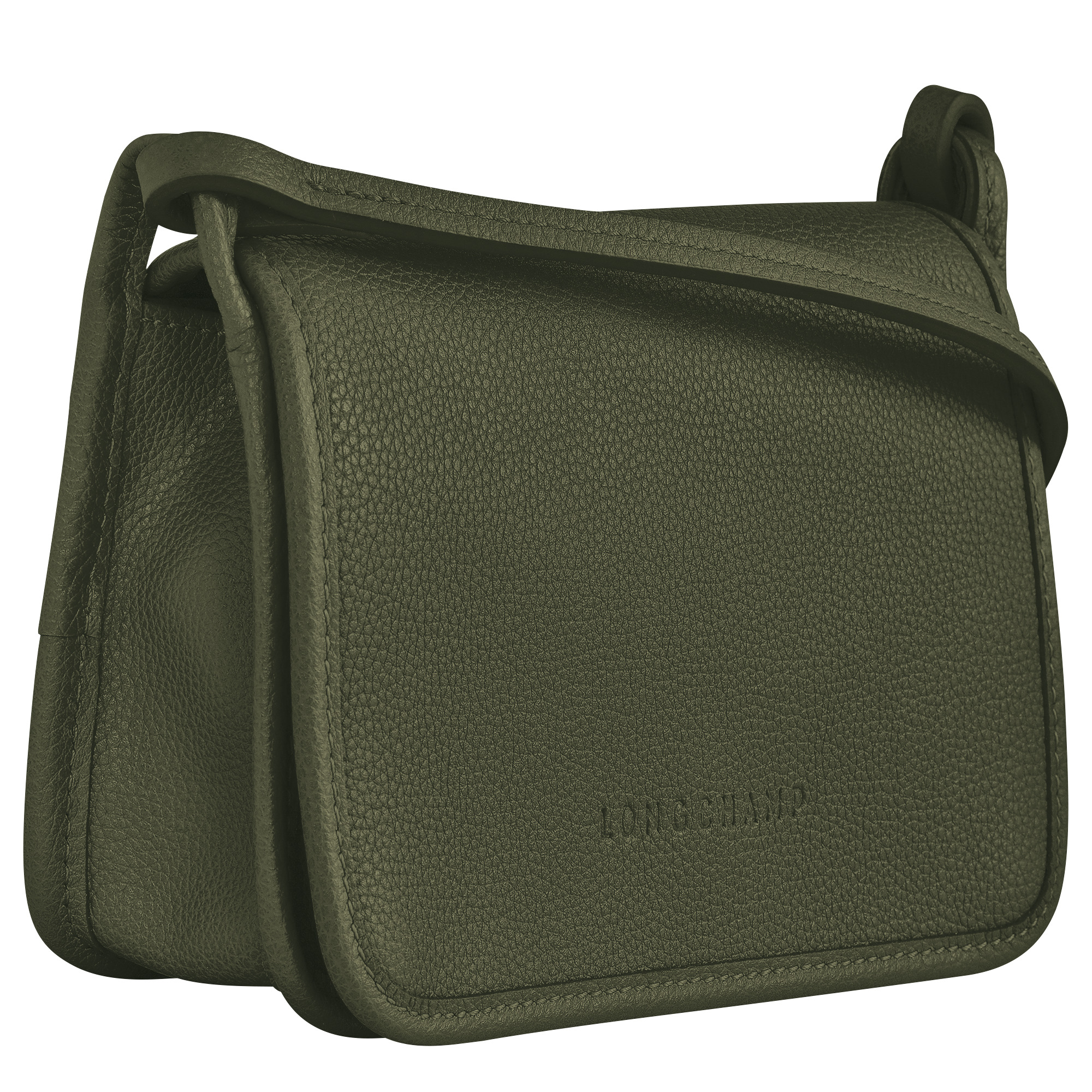 Le Foulonné Wallet on chain Khaki - Leather - 2
