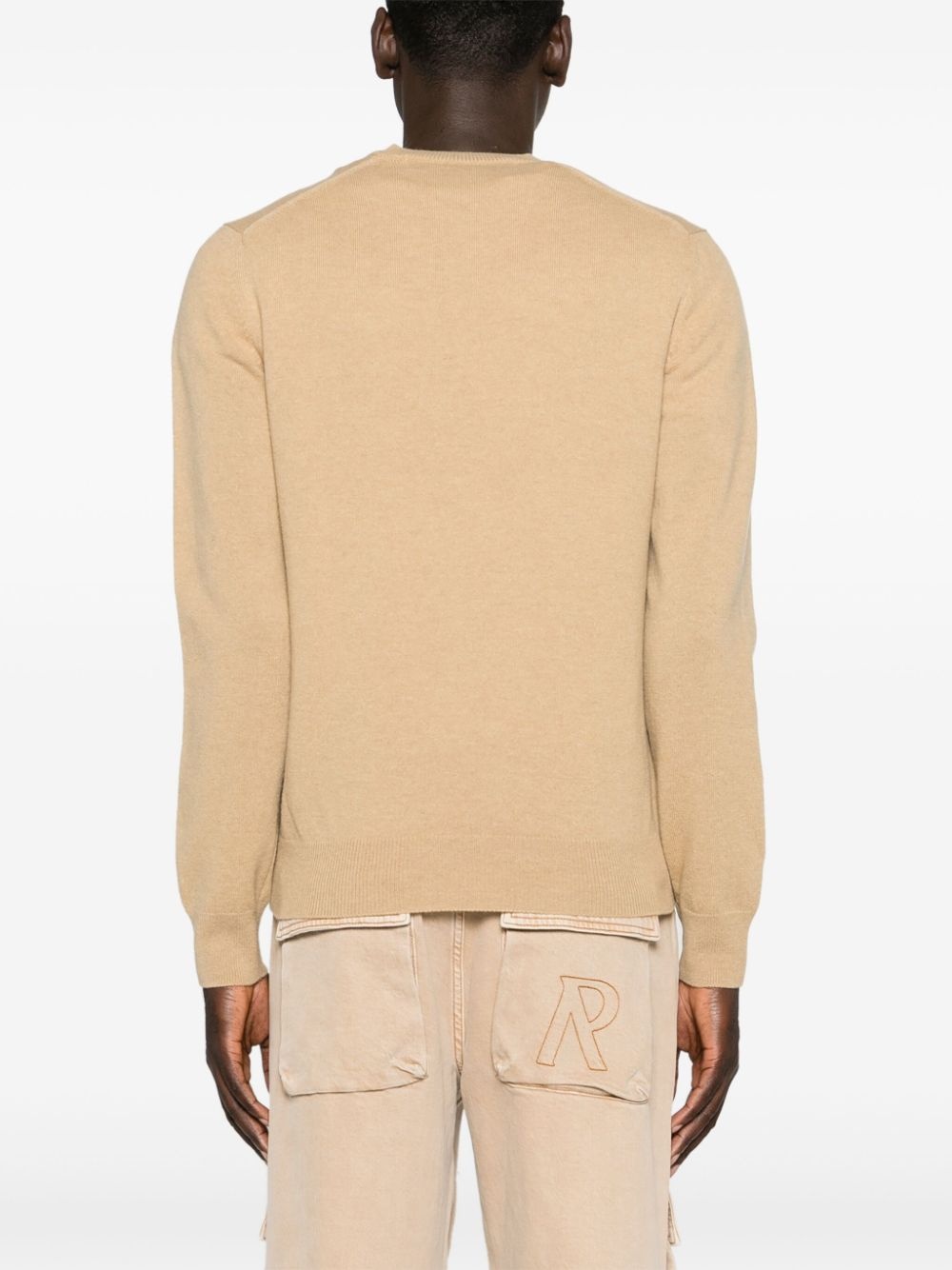 heart-patch wool jumper - 5