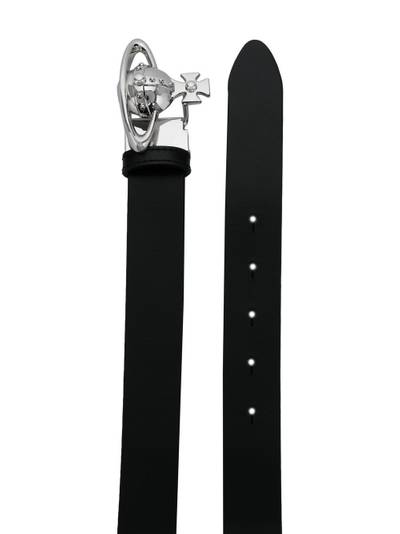 Vivienne Westwood Palladium Orb-buckle leather belt outlook