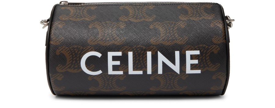 Cylinder Bag in Triomphe canvas XL with Celine print - 1