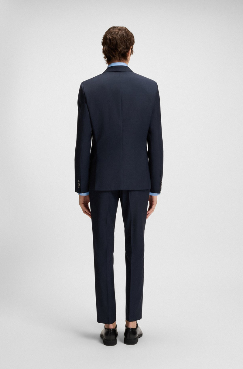 BOSS SLIM-FIT SUIT IN MICRO-PATTERNED WOOL outlook