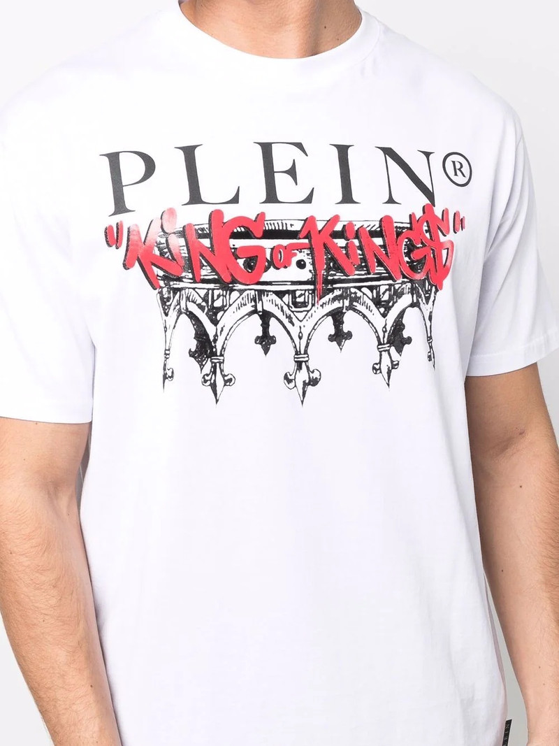 King Plein crew-neck cotton T-shirt 6