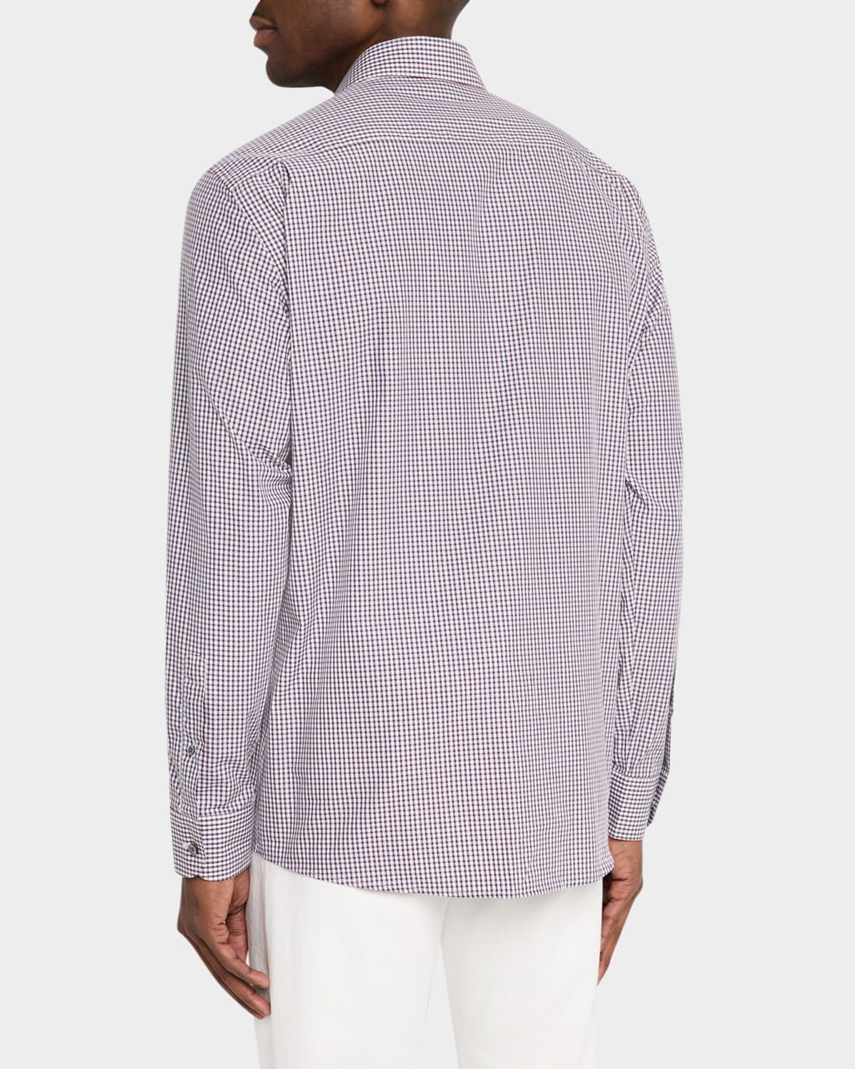 Men's Cotton Check Casual Button-Down Shirt - 3