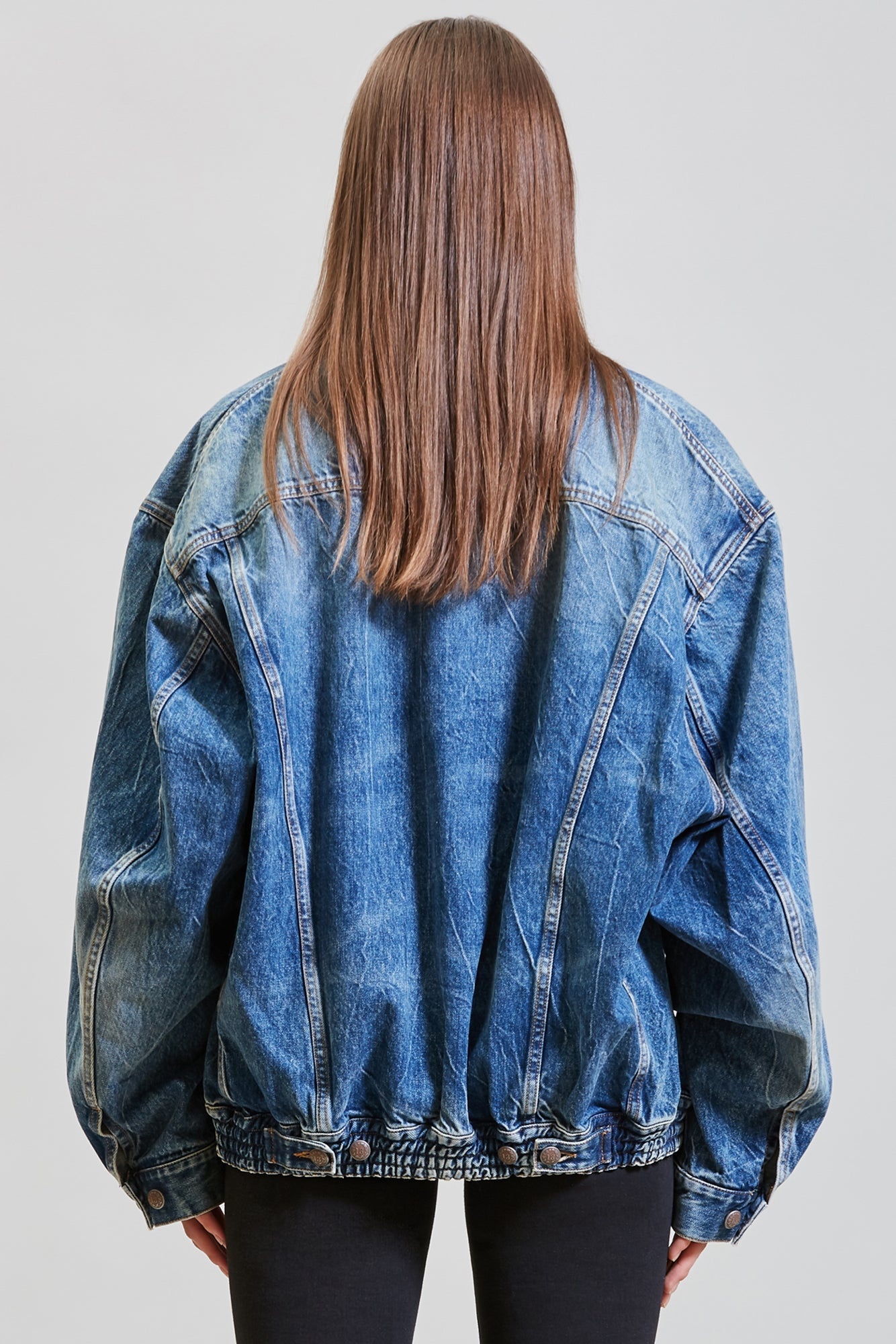 CINCHED WAIST DENIM TRUCKER - KELLY | R13 - 7
