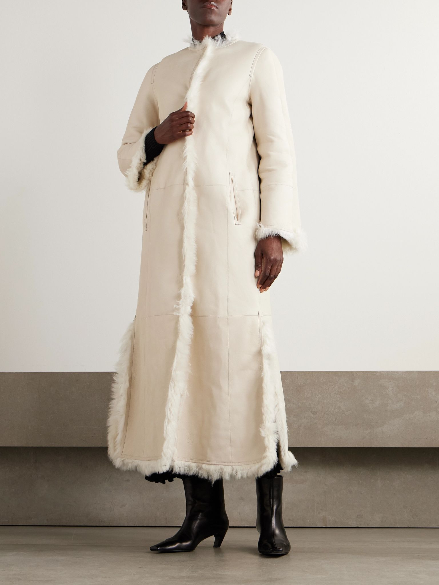 Shearling coat White - 6