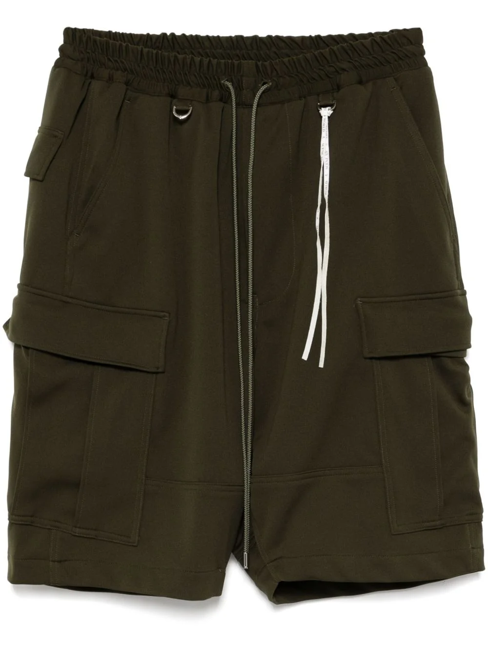drawstring cargo shorts - 1