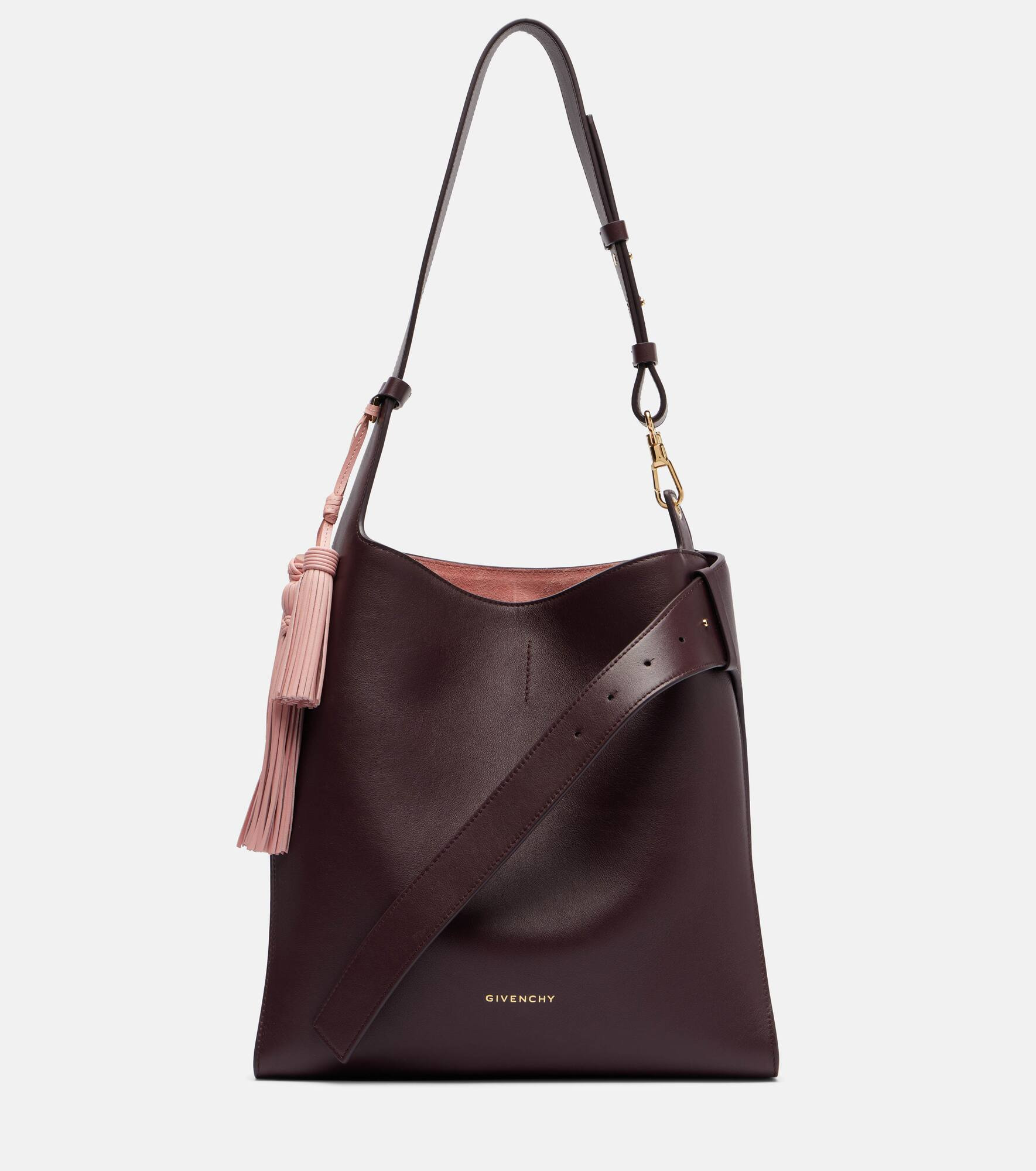 Belted Medium leather hobo bag - 1