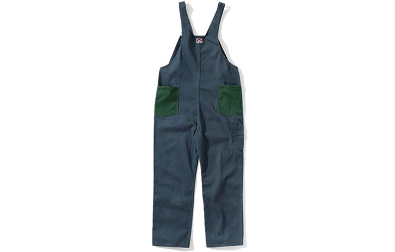 Supreme Supreme FW19 Week 3 x Ben Davis Overalls Crossover Blue Green Contrasting Colors Pants Unisex SUP-FW outlook