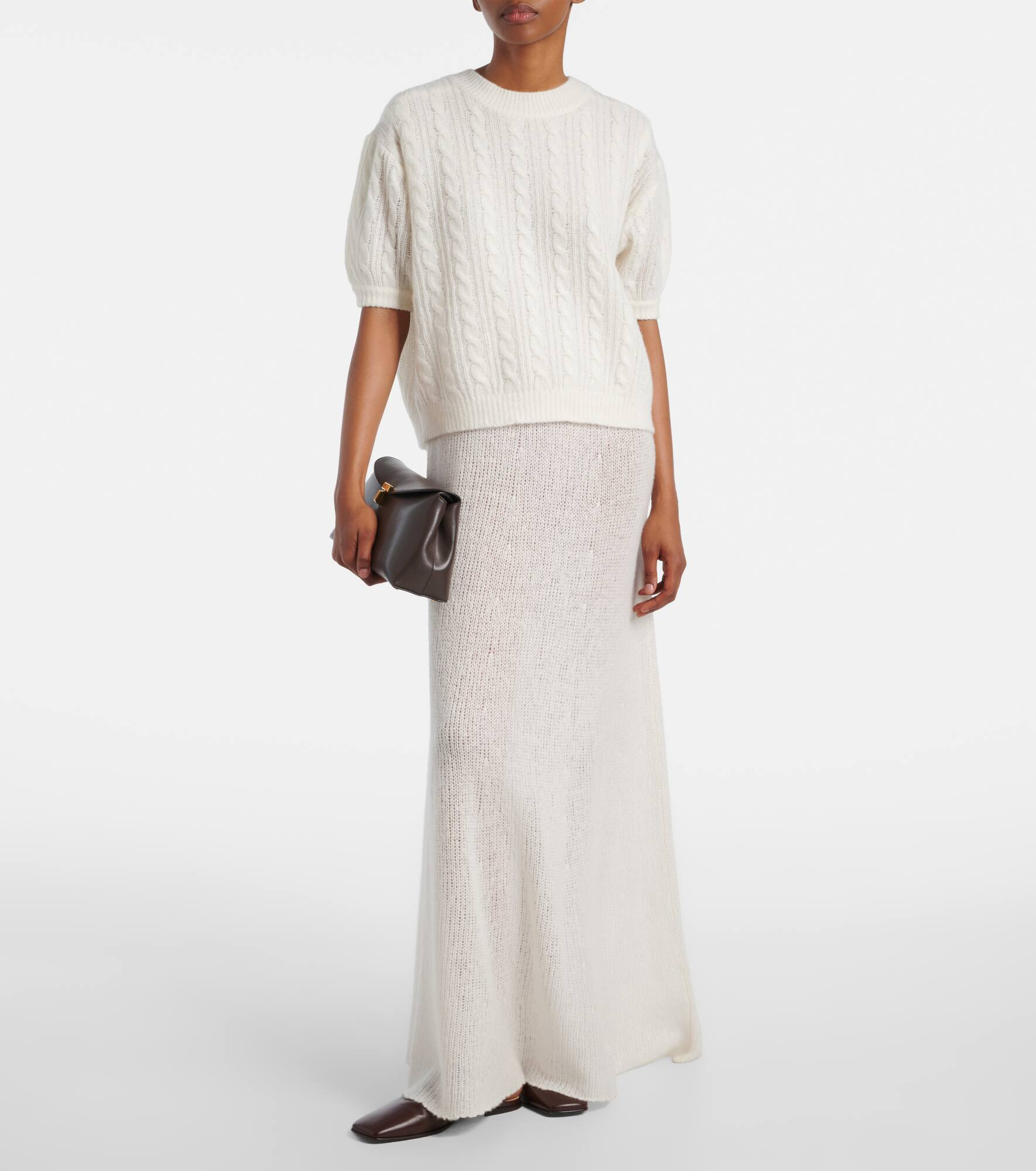 Madalena cashmere and silk maxi dress - 6