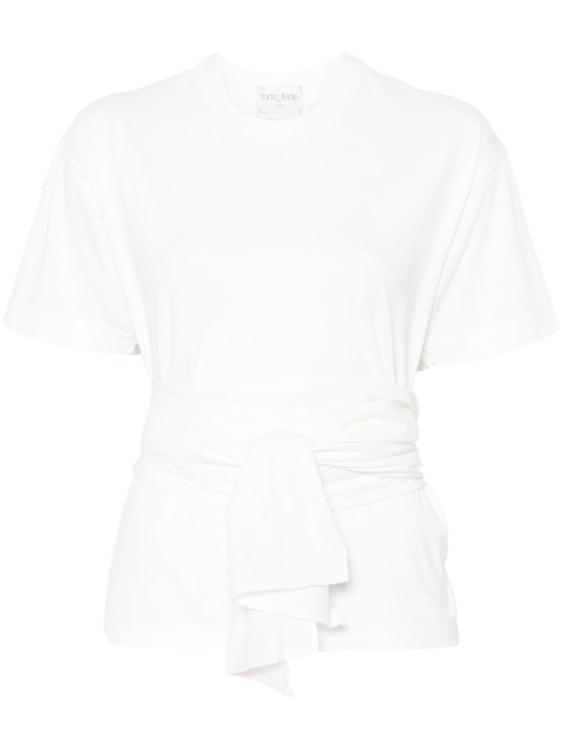 wrap-detail T-shirt 1