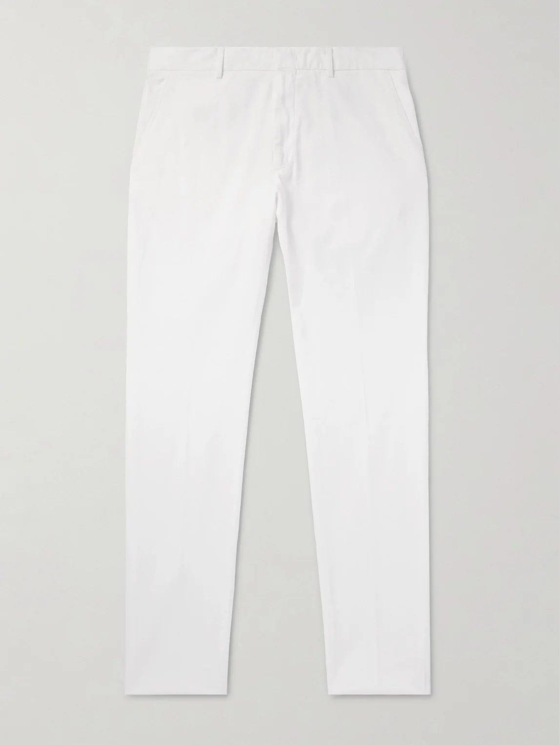 Straight-Leg Garment-Dyed Stretch-Cotton Twill Chinos - 1