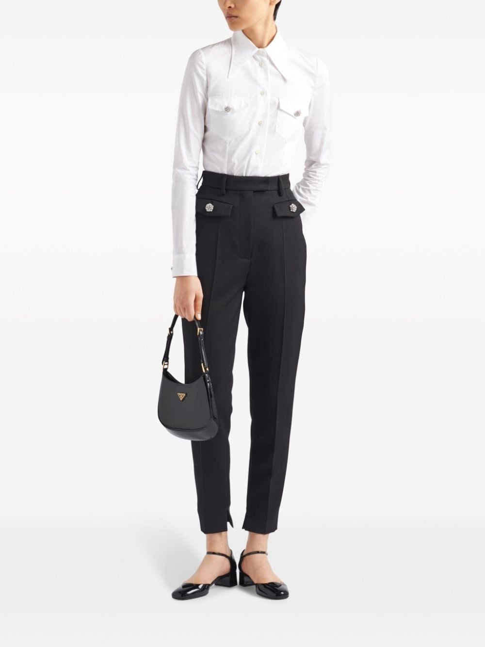 button-up poplin shirt - 2