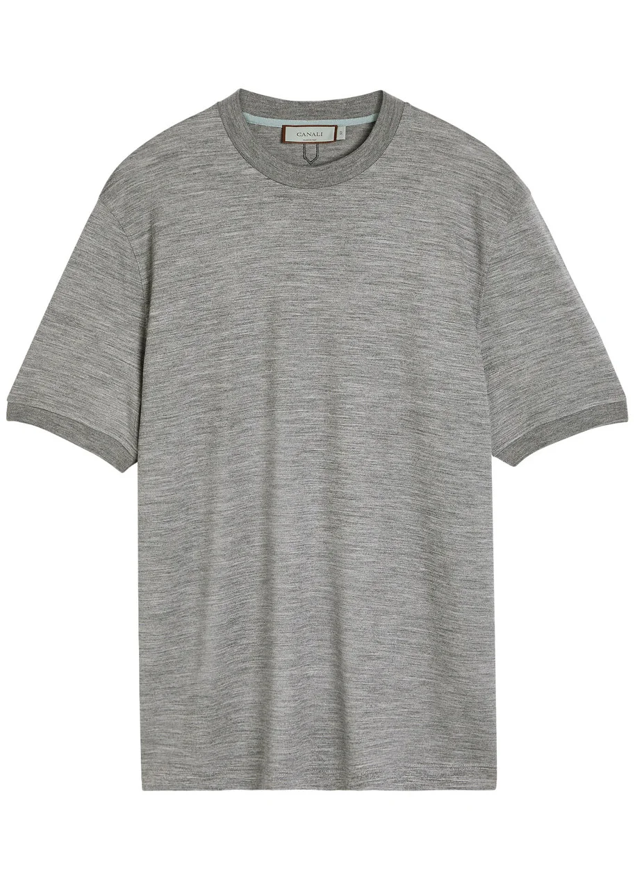 Canali Melange Wool T-shirt - 1