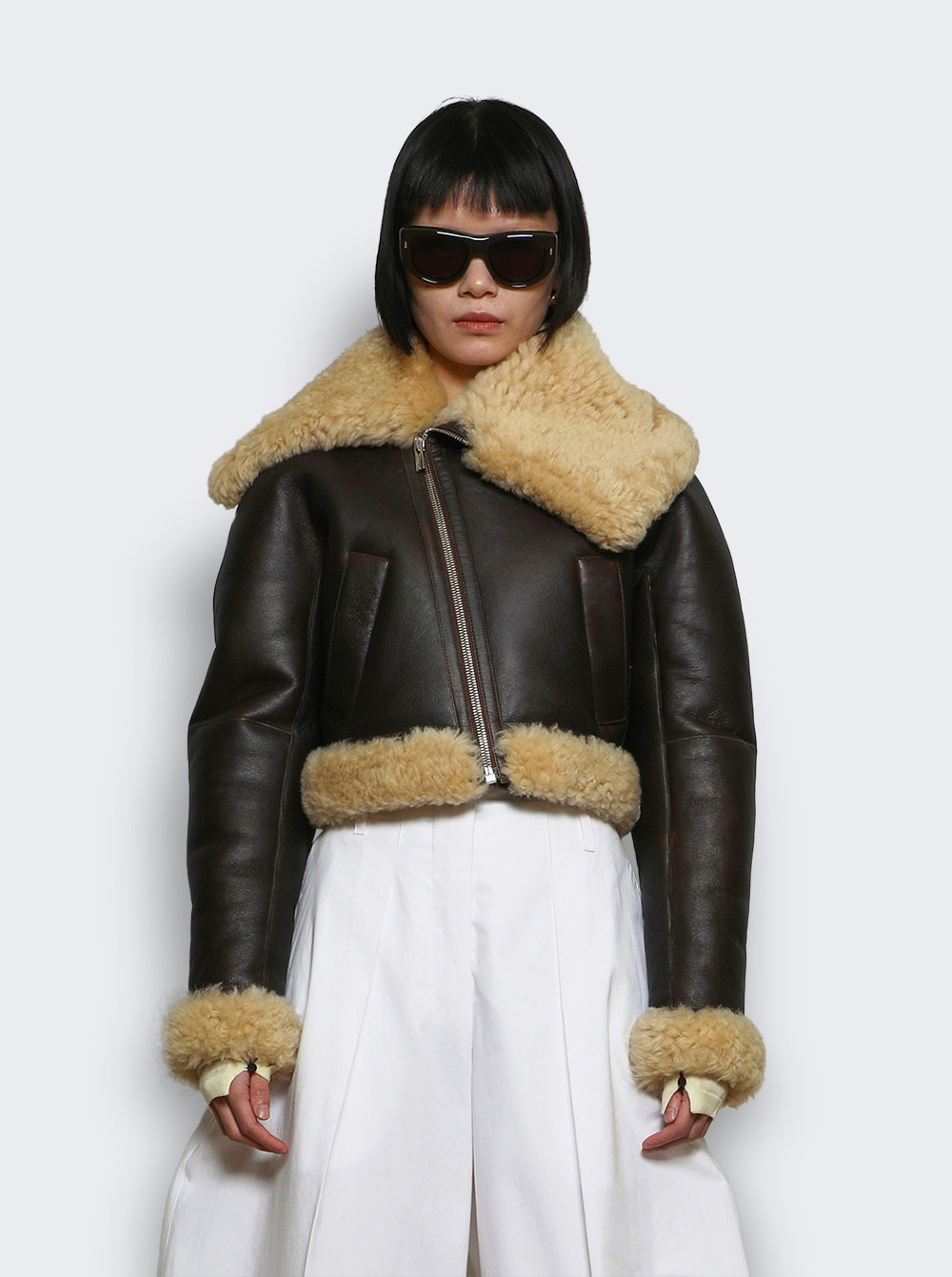 The Aviator Jacket Dark Brown - 3