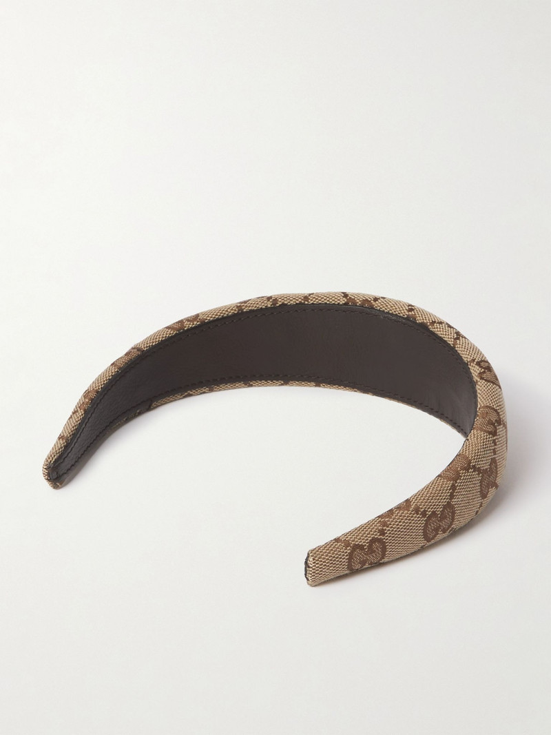 Canvas-jacquard headband Beige 3