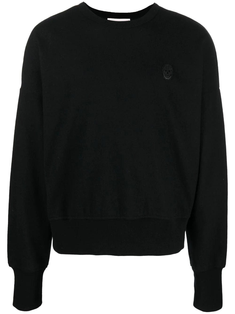 logo-patch wool sweatshirt - 1