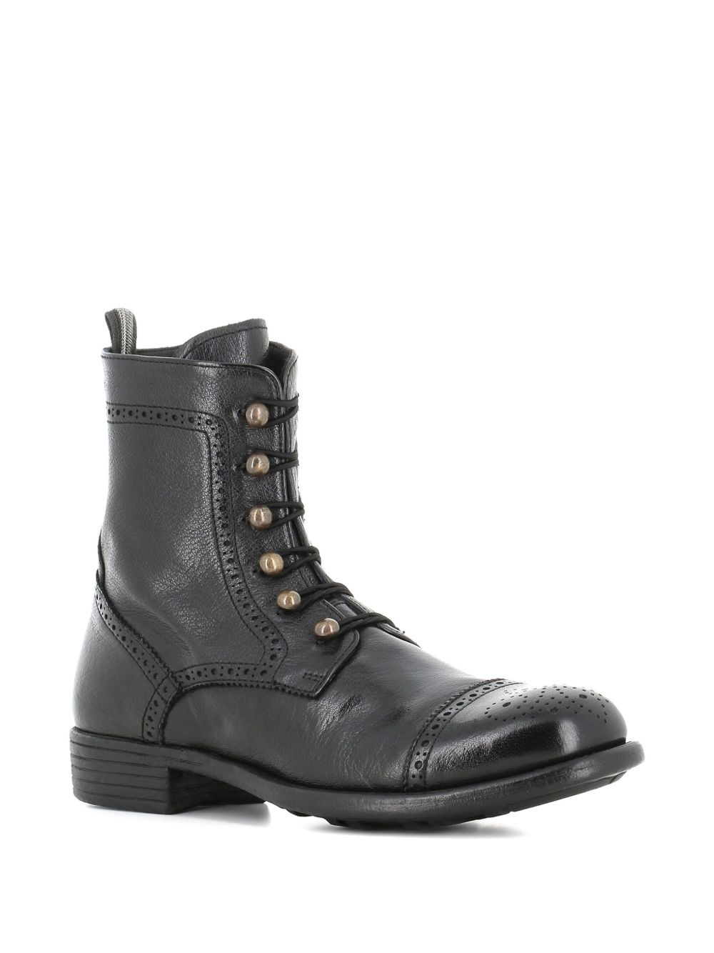 lace-up brogue boots - 2