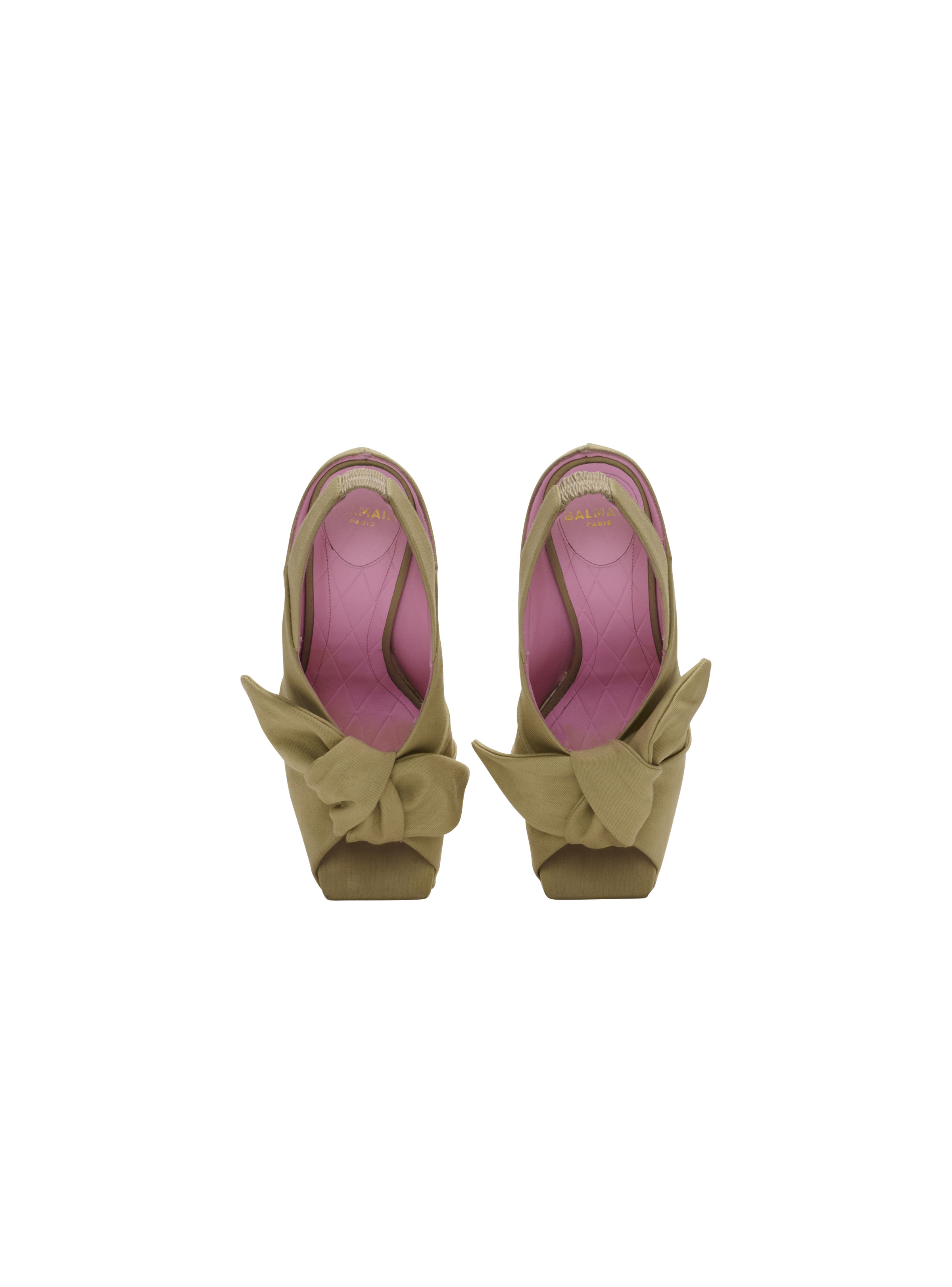 Eden platform sandals in cotton - 3