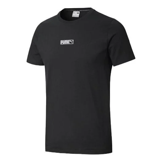 PUMA Classics Round Neck Short Sleeve Couple Style Black 584428-01 - 1