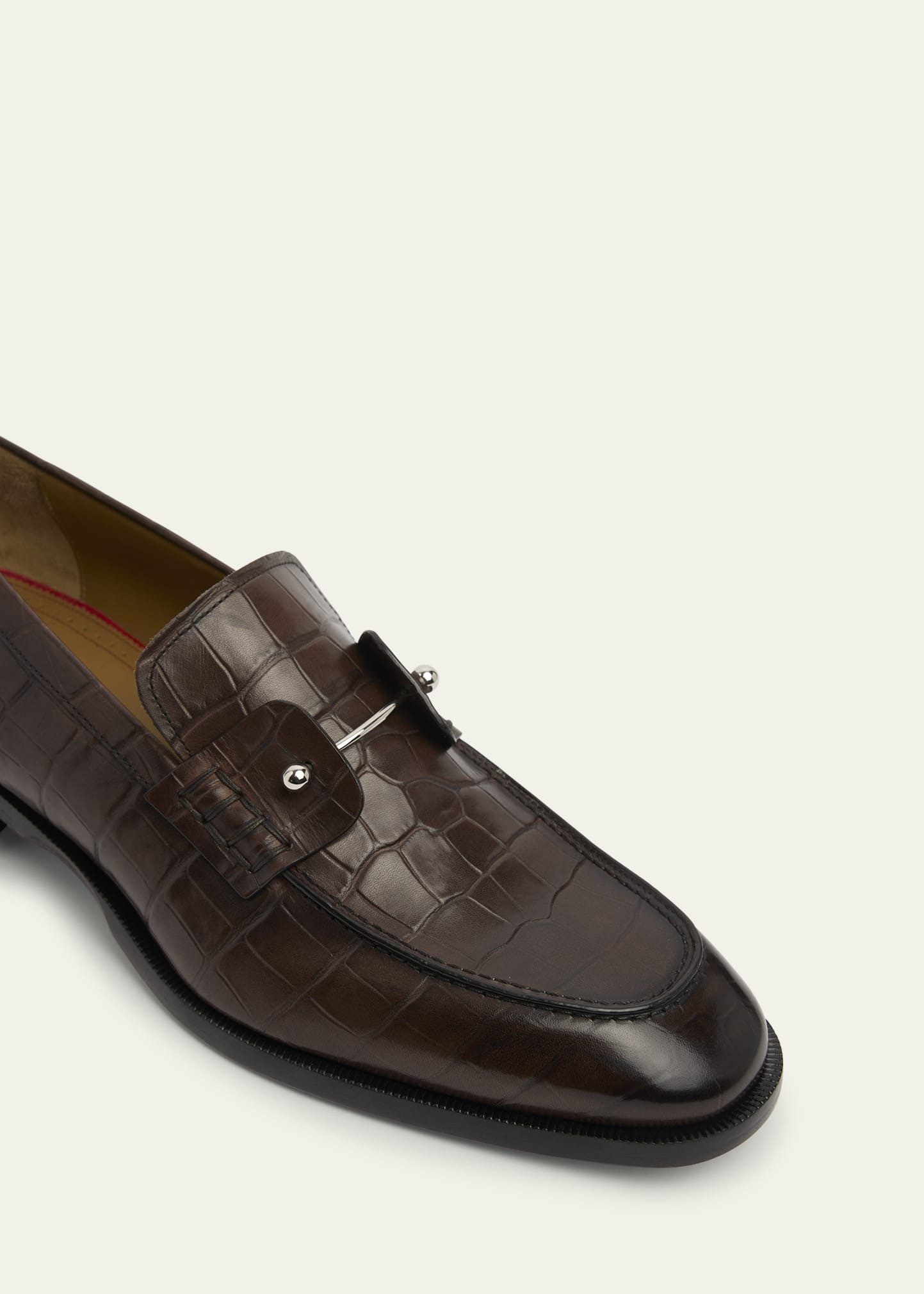 Men's Chambelimoc Croc-Effect Loafers - 4