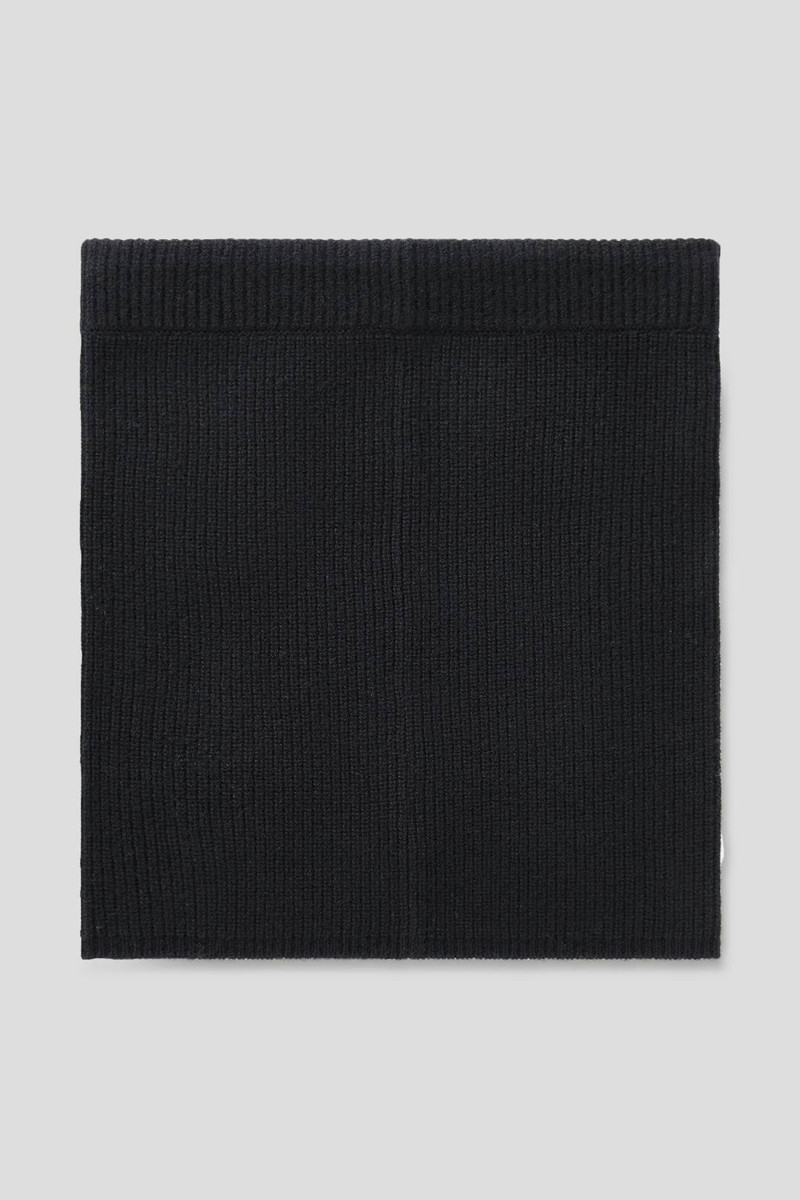 LYRA NEW WOOL LOOP SCARF IN BLACK 3