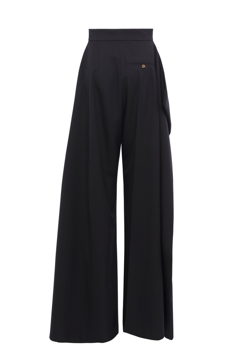 SLIT KNEE TROUSERS BLACK 6