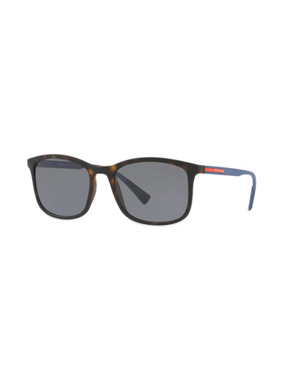 Prada Prada Linea Rossa square frame tortoiseshell sunglasses outlook