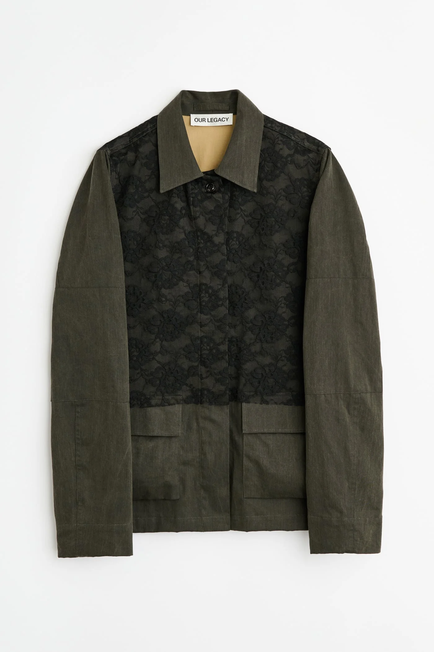 Split Jacket Antique Mudd Coated Sateen - 1