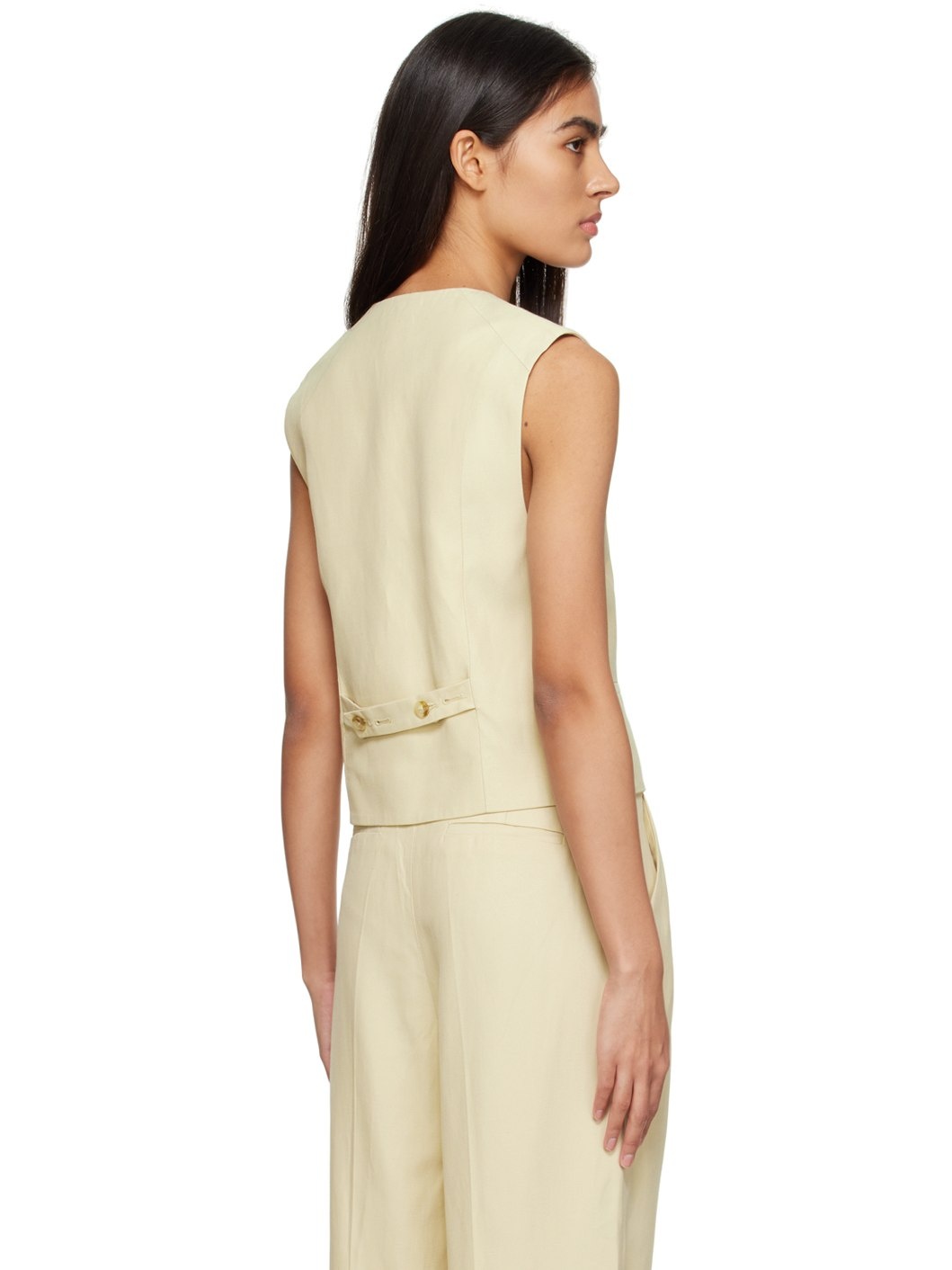 【関税込み】Loulou de Saison ベージュ Arup ベスト Loulou de Saison Beige Arup Vest | REVERSIBLE