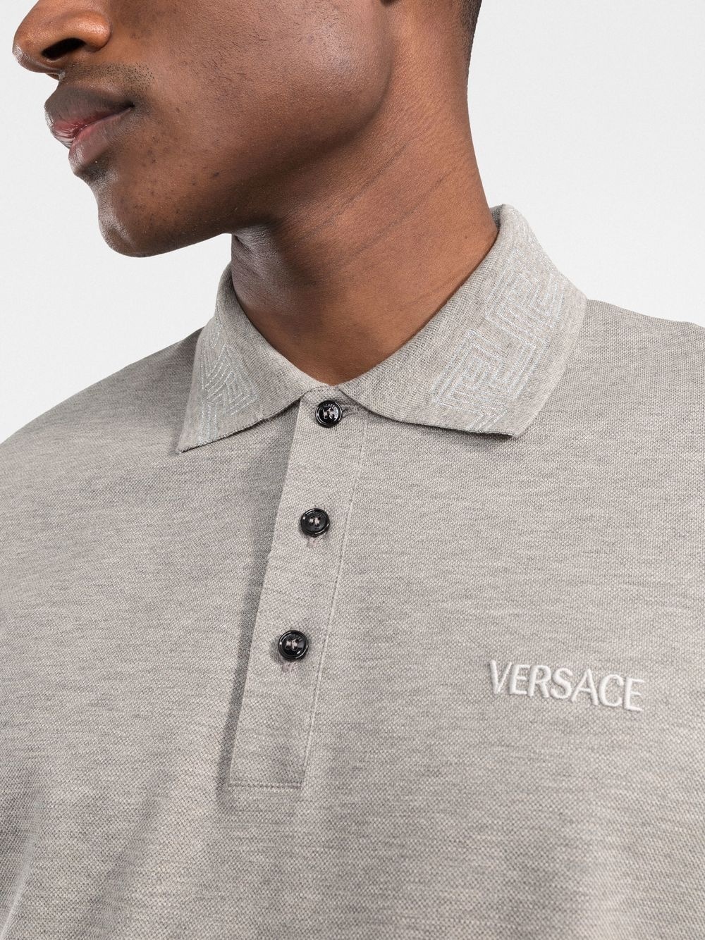 embroidered-logo polo shirt - 5