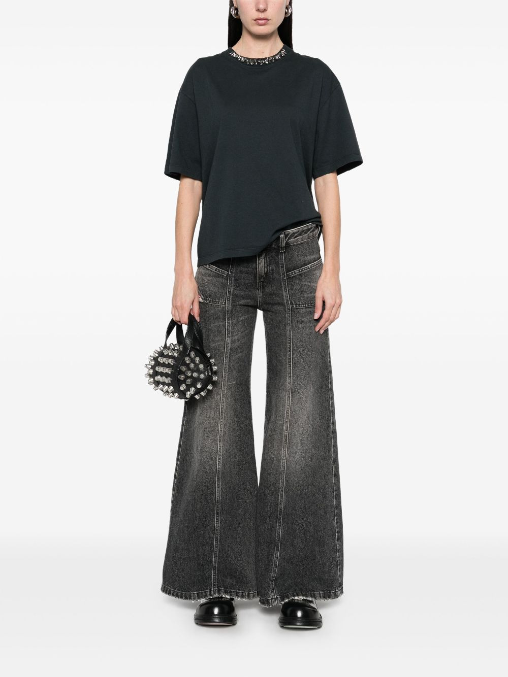 Golden Goose T-shirt with crystals - 2