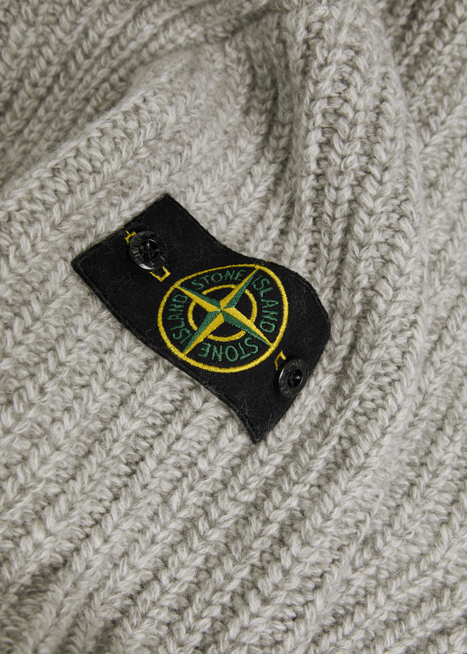 Stone Island Hooded Wool and Cashmere-blend Knit Jumper - 5
