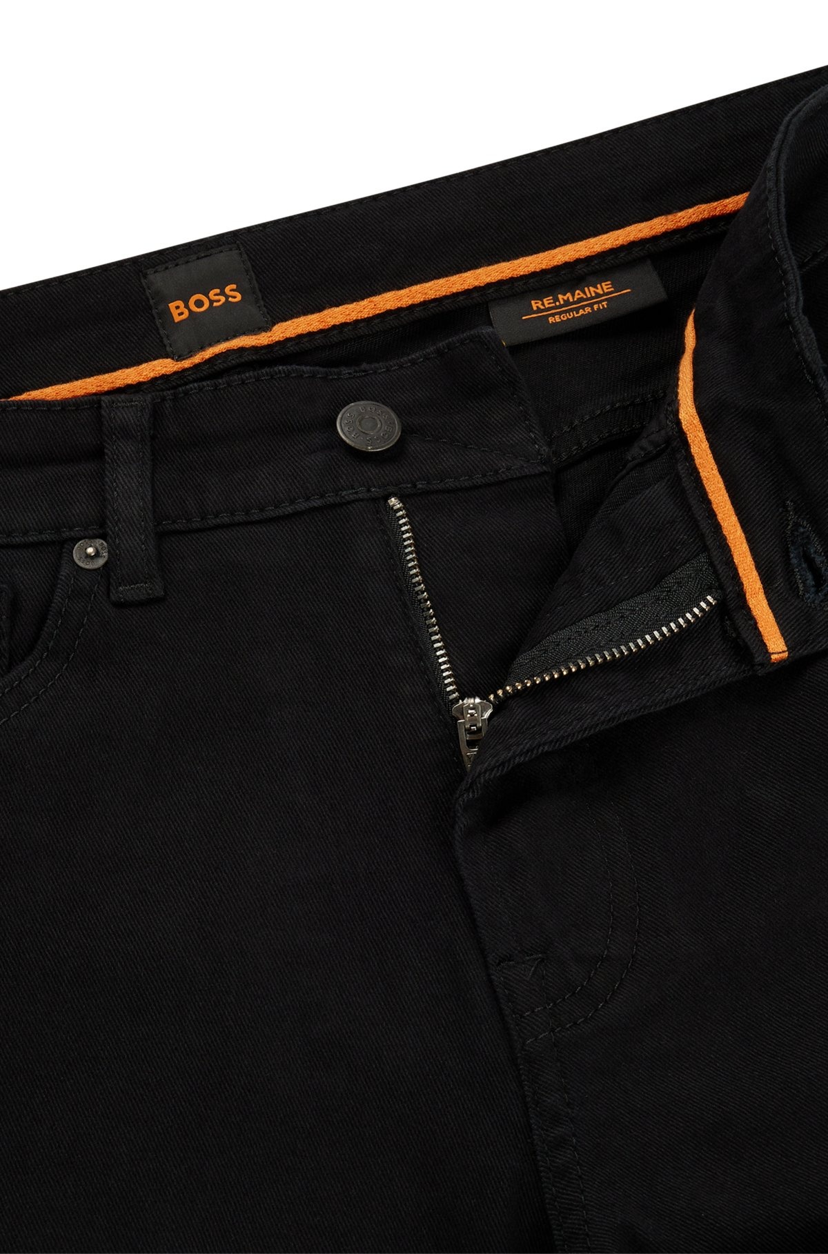 REGULAR-FIT JEANS IN STAY-BLACK COMFORT-STRETCH DENIM - 6