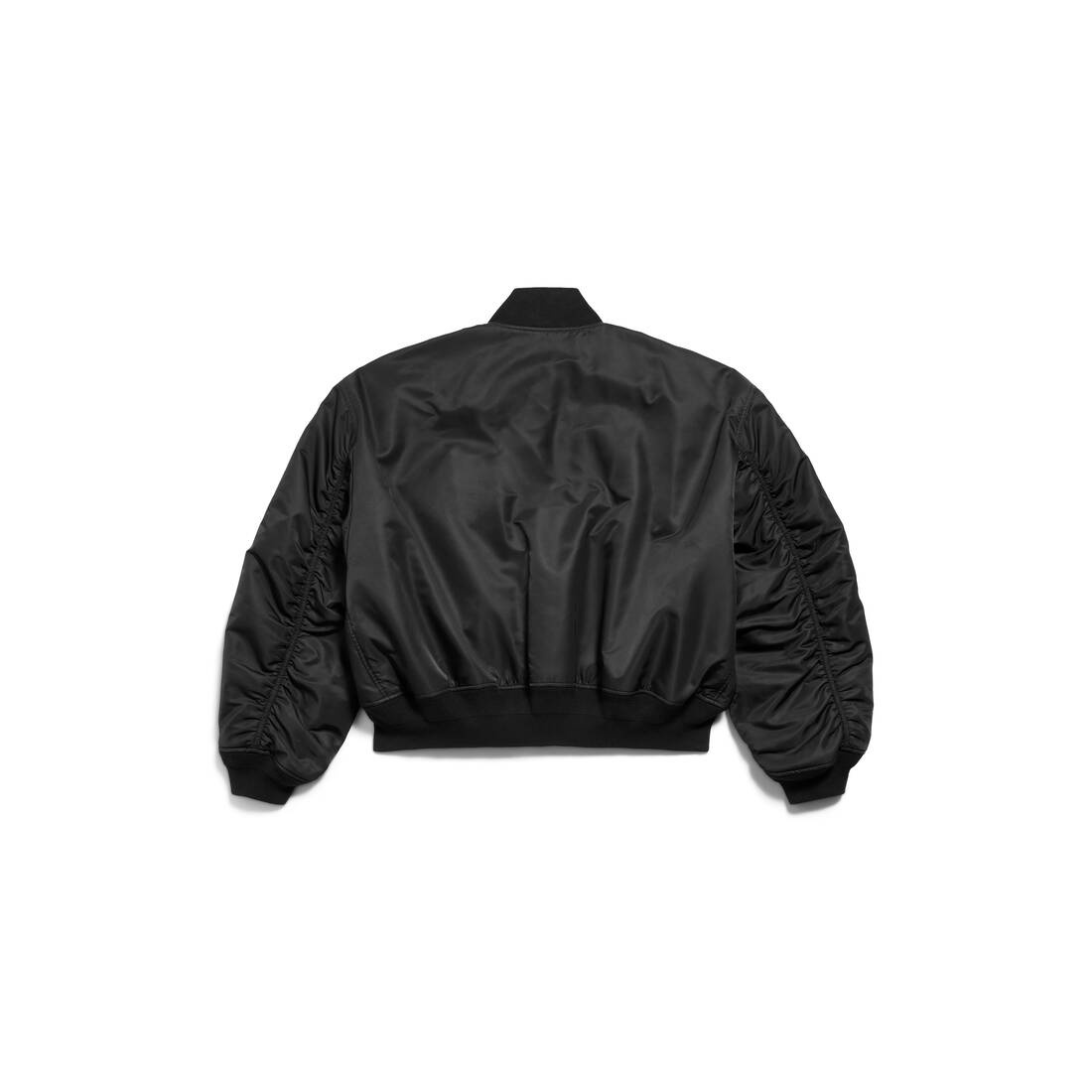 BALENCIAGA Men's Balenciaga Boxing Varsity Jacket in Black
