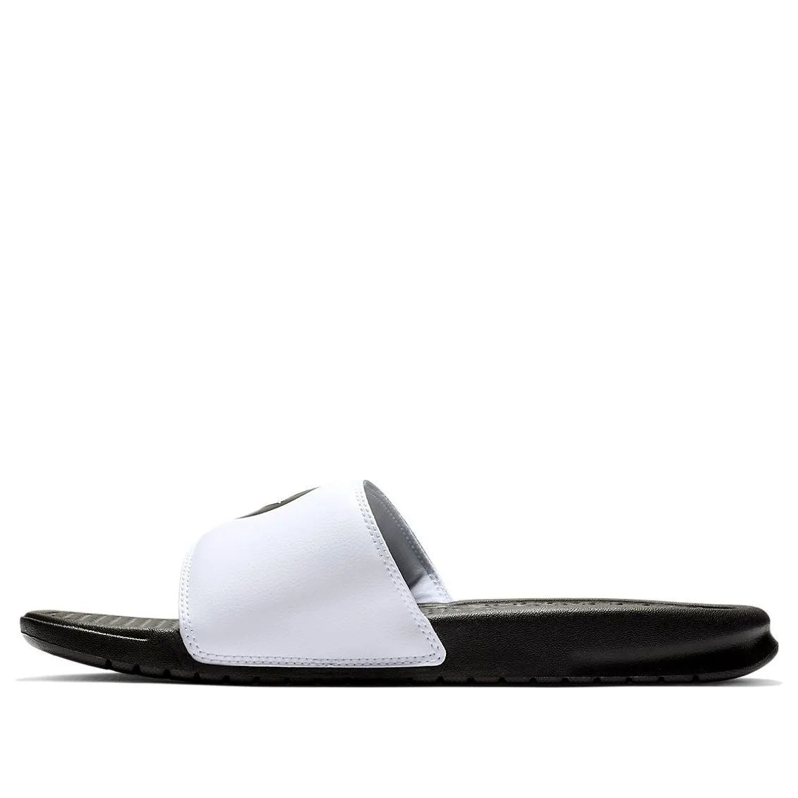 Nike JDI Black White Smiling Face Slippers 'Black White' 631261-018 - 1